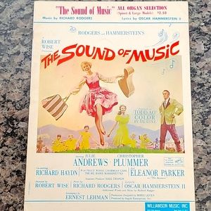 The Sound of Music organ sheet music, vintage